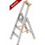  Anlegeleitern Layher Stufenstehleiter – 3 Auftritte, Standhöhe 0,70 m TOPIC 1064 12467149