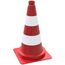  Leitkegel Leitkegel rot/ weiß reflektierend Höhe: 500 mm 12450217