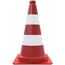  Leitkegel Leitkegel rot/ weiß reflektierend Höhe: 500 mm 12450217
