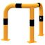  Sperrbügel Rammschutzbügel 90° gleichschenklig Stahlrohr Ø 76 mm gelb / schwarz Gesamtbreite: 600 mm Höhe Überflur: 650 mm 12467287