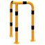  Sperrbügel Rammschutzbügel 90° gleichschenklig Stahlrohr Ø 76 mm gelb / schwarz Gesamtbreite: 600 mm Höhe Überflur: 1150 mm 12467276