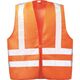  Bekleidung Westen Wica Tex *WILFRIED* TEXTIL-WARNWESTE MIT SCHULTERREFLEX, ORANGE Gr.  3-XL (58/60) 12394566